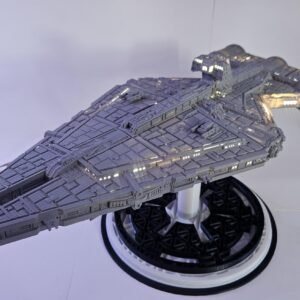 3D Printed Star Wars Arquitens-Class Imperial Light Cruiser with LED Lighting – 17-Inch Display Model