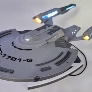 Star Trek USS Enterprise NCC-1701-G Replica with Full LED Lighting – 22.5-Inch Display Model