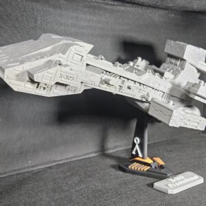 Stargate x303 uss prometheus large 19" 3d model with stand