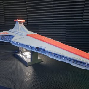 33" Venator-Class Destroyer LED Display Piece with Custom Light-Up Stand