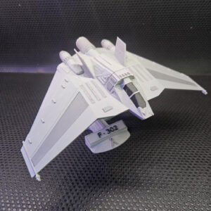 Stargate F-302 Fighter Interceptor – 9-Inch 3D Printed Display Model with Stand