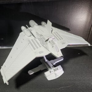 Stargate F-302 Interceptor 3D Printed Display Model with Stand – 18-Inch Sci-Fi Space Fighter