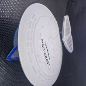 Nebula Class USS Trafalgar Starship Model, 3D Printed Sci-Fi Ship, Hand-Painted Display Model, Collector Gift