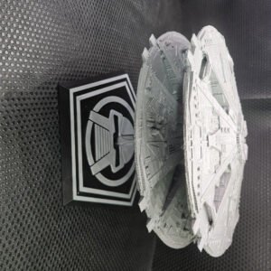 9" Original Series Cylon Basestar Display Model | Battlestar Galactica Inspired 3D Printed Sci-Fi Ship